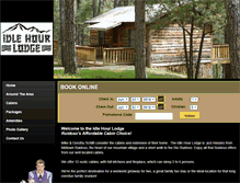 Tablet Screenshot of idlehourlodge.com